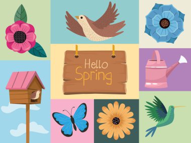 9 bahar mevsimi simgesi