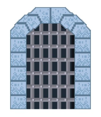 kale kapısı piksel sanatı