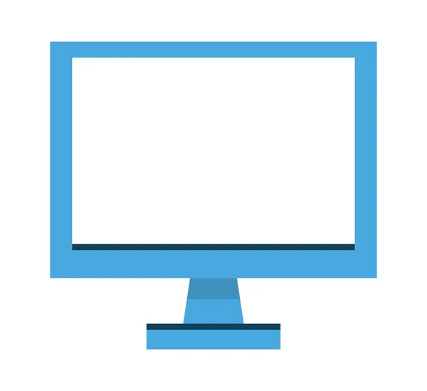 Computador de exibição de desktop —  Vetores de Stock