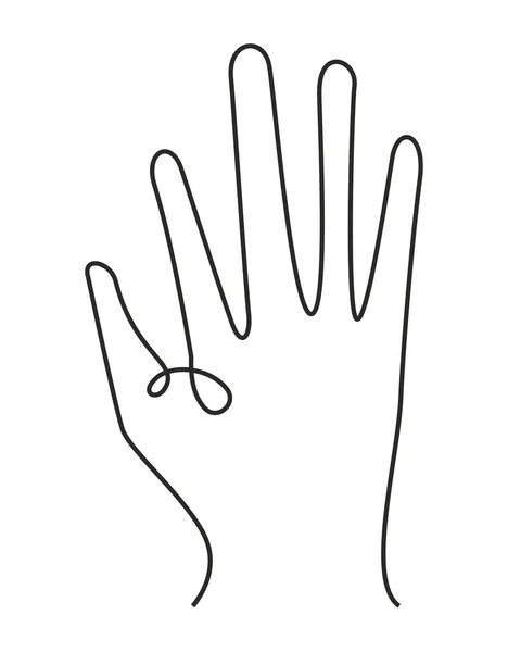Hand human up — Stock Vector