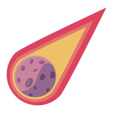 uzay asteroidi yanıyor