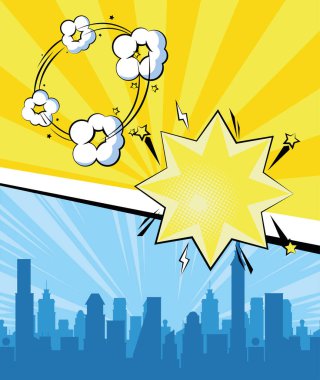 Şehir manzarası pop sanatı