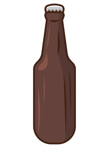 Kalte Bierflasche trinken — Stockvektor