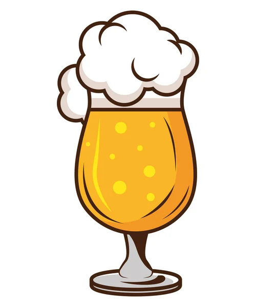Кубок холодного пива — стоковый вектор