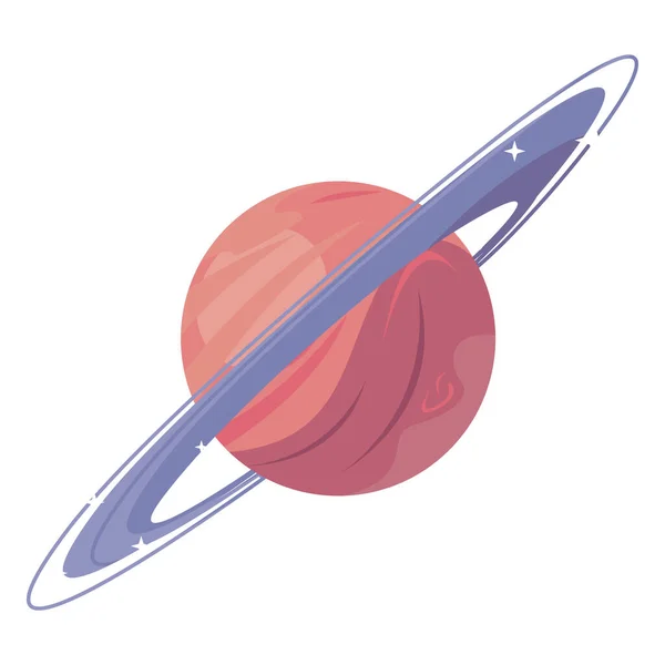 Saturn space planet — Stock Vector