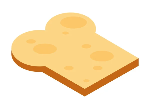 Brot in Scheiben — Stockvektor