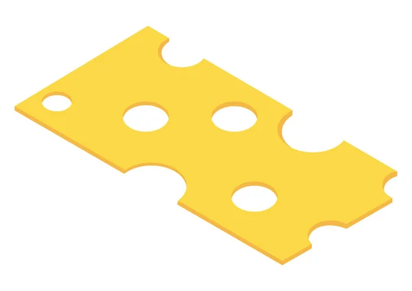 Fresh cheese sliced — Stock Vector