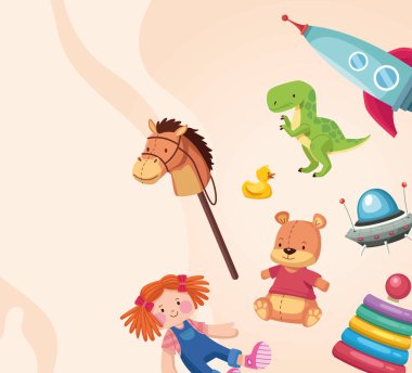 çocuk oyuncakları deseni