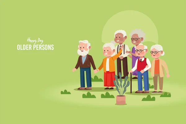 День літніх людей — стоковий вектор