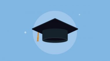 mezuniyet şapkası aksesuar eğitim animasyonu