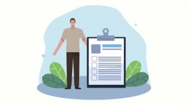 Pano belgesi canlandırması olan adam