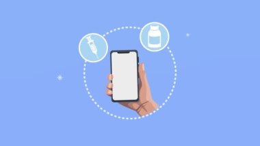 Akıllı telefon kullanarak sağlık hizmeti tıbbi animasyonu