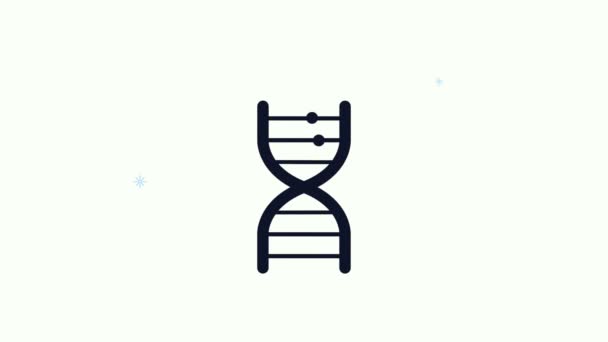 Healthcare medical animation with dna molecule — Stock Video