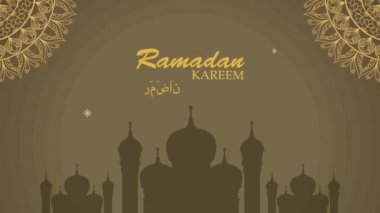 Ramazan Kareem cami tapınağıyla birlikte.