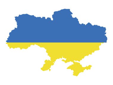 Haritada ukraine bayrağı