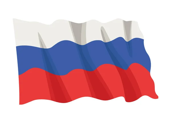 Bandera de Rusia ondeando — Archivo Imágenes Vectoriales