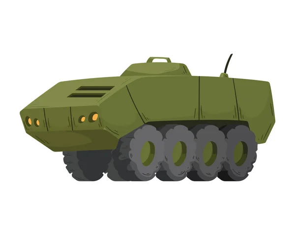 Askeri tank araç — Stok Vektör