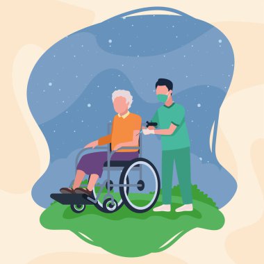 Doktor ve yaşlı kadın