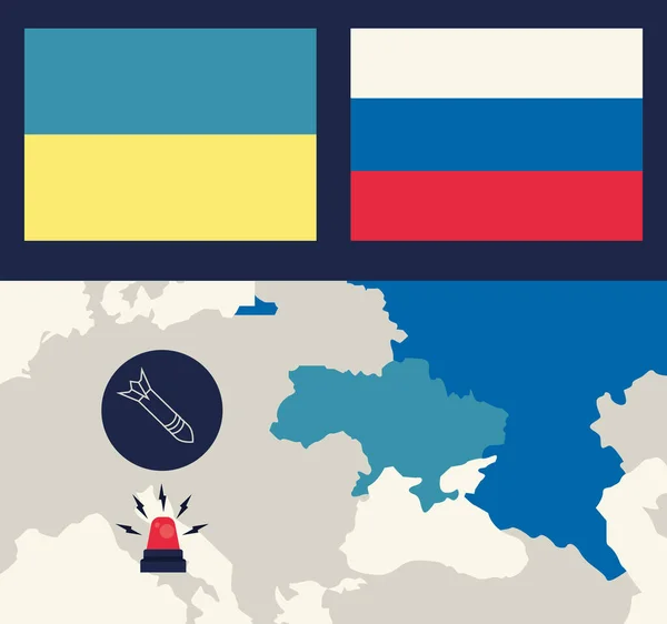 Cartel de guerra Ucrania — Vector de stock