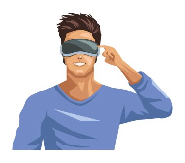 Meta evreni kullanan genç çocuk