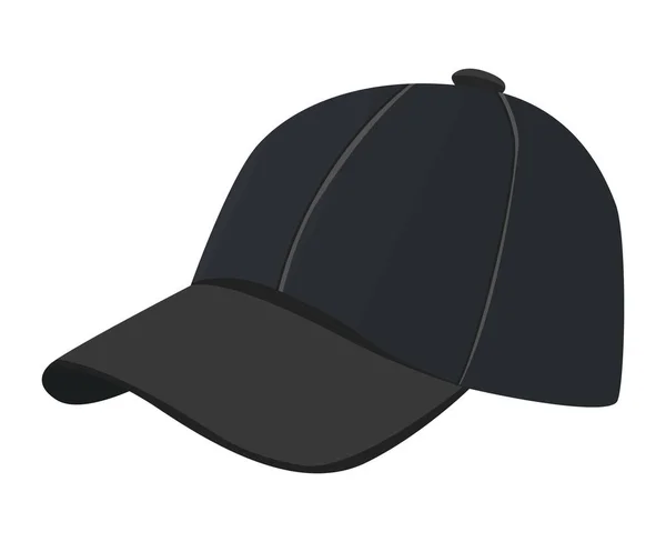 Mockup cap hitam - Stok Vektor