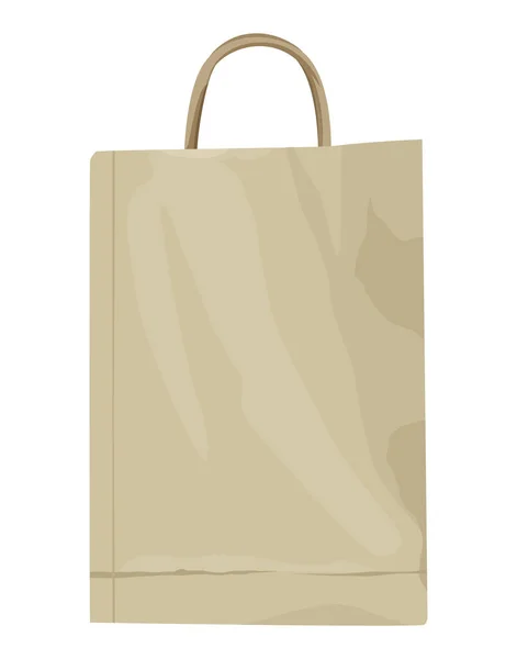 Mockup borsa shopping beige — Vettoriale Stock