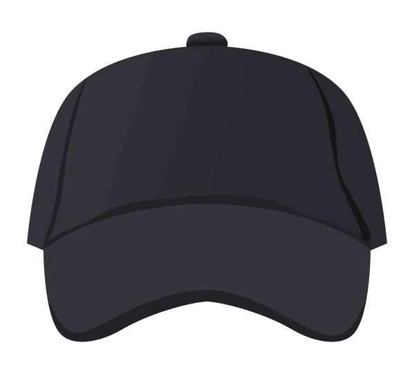 Schwarze Mütze Attrappe Zubehör — Stockvektor