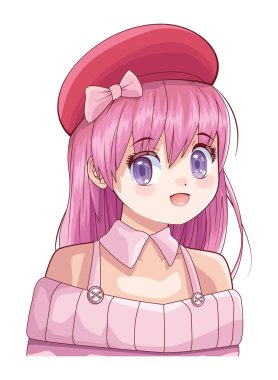 Bere anime takan kız.