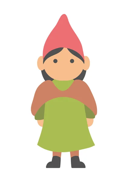 Femme de jardin gnome — Image vectorielle