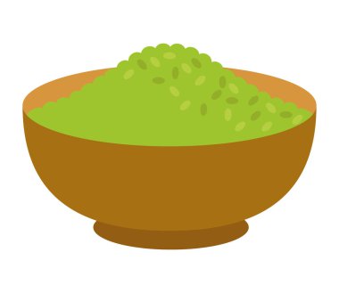 Japon yeşil pirinç yemeği.