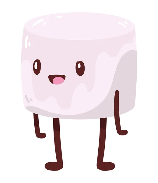 Τρόφιμα marshmallow kawaii — Διανυσματικό Αρχείο
