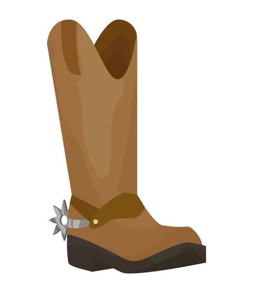 Chaussures de cow-boy bottes — Image vectorielle
