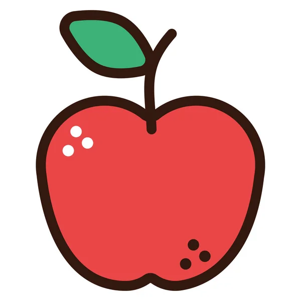 苹果果涂鸦图标 — 图库矢量图片