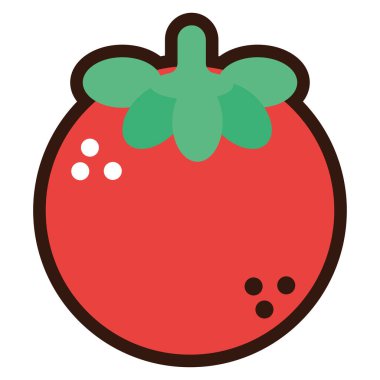 domates sebze karalaması.