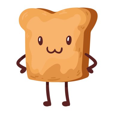 kızarmış ekmek kawaii yemeği