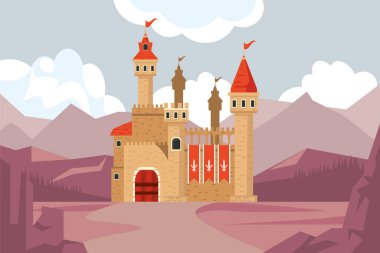 Sarı Şato manzarada