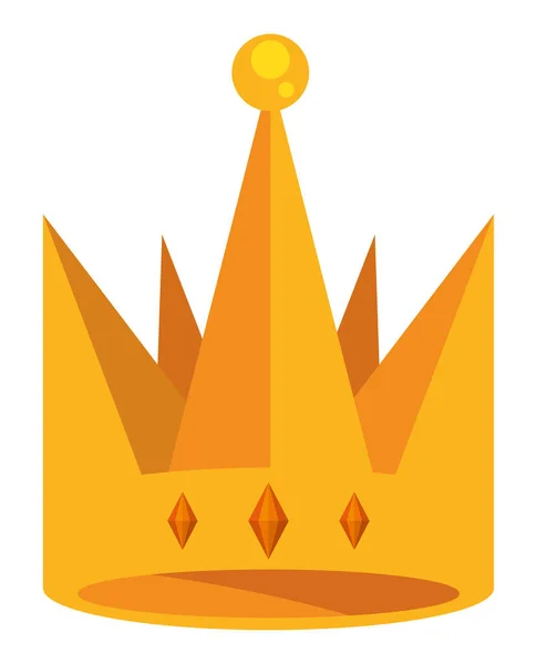 Golden king crown — Stock Vector