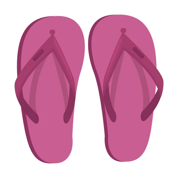 Lila flip-flops — Stock vektor