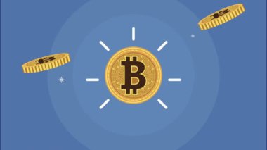 Altın bitsikkeler kripto para biriminin animasyonuna düşüyor