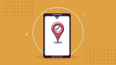 GPS uygulamalı akıllı telefon.