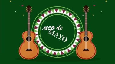 Gitarlı cinco de mayonez harfleri