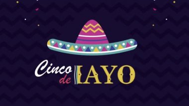 Mariachi şapkalı Cinco de Mayonez.