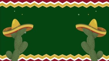 Meksika şenliği, kaktüslü mariachi şapkalarıyla kutlanır.