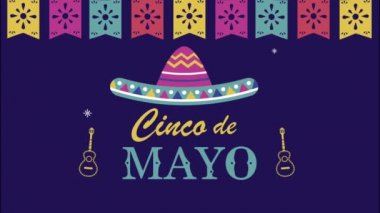 Mariachi şapkalı Cinco de Mayonez.