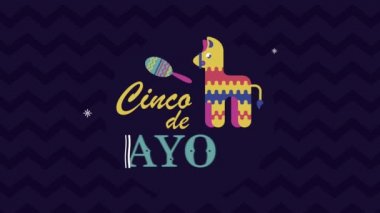 Pinyatalı cinco de mayonez harfleri