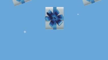 Hediye kutuları desen canlandırması sunar