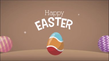 Yumurtalı mutlu Paskalya kutlamaları.