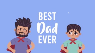 Babalar Günü Animasyon Baba ve Oğullar Günü