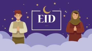 Mübarek Mübarek ve Müslüman bir çift.