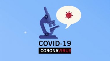 Covid19 mikroskoplu pandemik harfler.